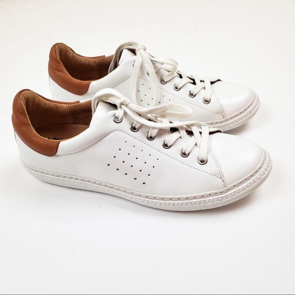 Sofft Shoes - Sofft White & Brown Sneakers